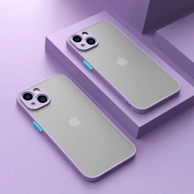 Matte Phone Case For iPhone 16 13 12 11 14 15 Pro Max Mini Luxury Soft Silicone Shockproof Case For iPhone 15 14 16 Plus XR X XS