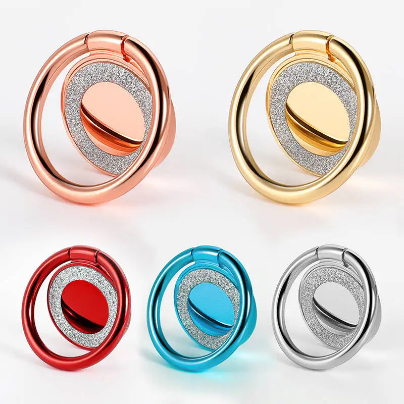 Luxury Metal Mobile Phone Ring Holder Telephone Cellular Support Accessories Magnetic Car Bracket Socket Stand for Mobile Phones