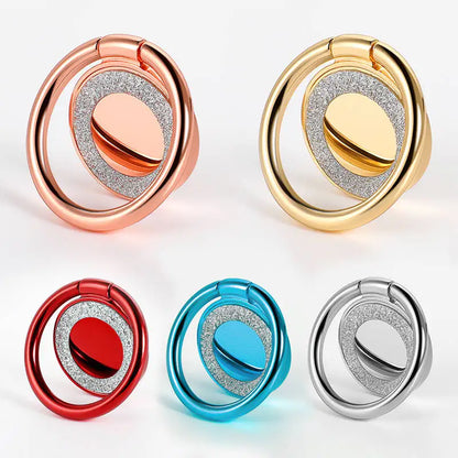 Luxury Metal Mobile Phone Ring Holder Telephone Cellular Support Accessories Magnetic Car Bracket Socket Stand for Mobile Phones
