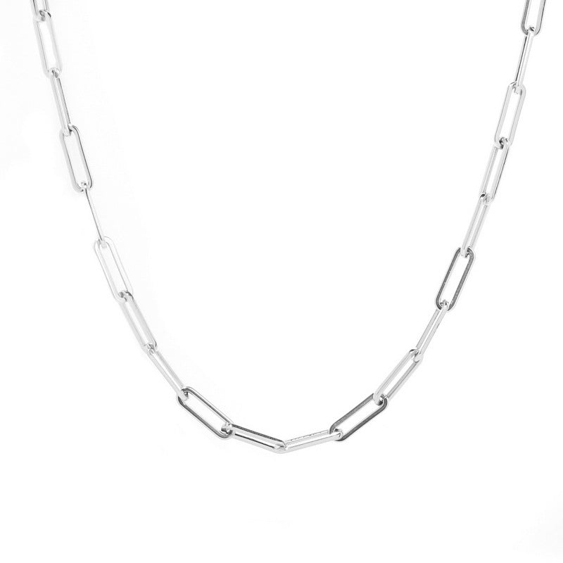 Geometric Cross Titanium Steel Necklace