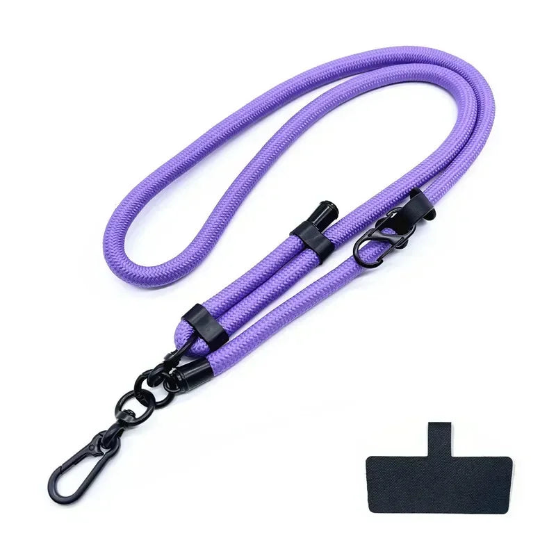 10MM Mobile Phone Lanyard Adjustable Outdoor Universal Case Crossbody Shoulder Card Neck Cord Clip Hang Anti-Lost Wrist Strap