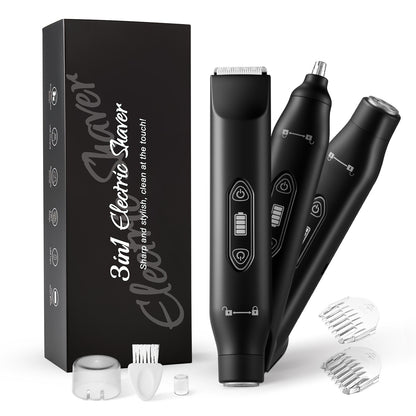 Women's Electric Shaver Three-in-One Hair Removal Device