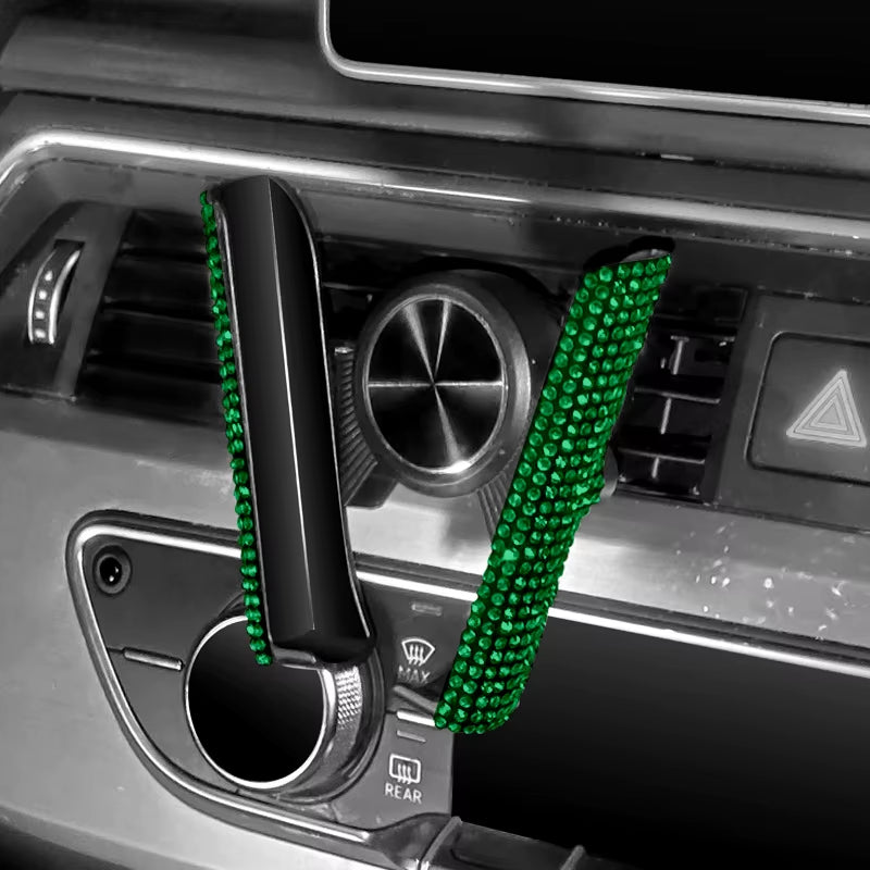 Car Phone Holder Women Diamond Crystal Car Air Vent Mount Clip Mobile Phone Holder Stand in Car Bracket Interior Accessories