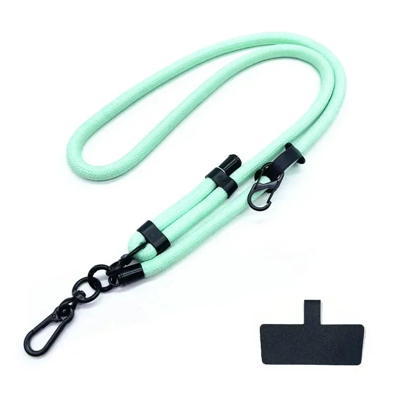 10MM Mobile Phone Lanyard Adjustable Outdoor Universal Case Crossbody Shoulder Card Neck Cord Clip Hang Anti-Lost Wrist Strap