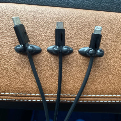 Car Dashboard Mobile Phone Cable Manager Charger Cable Line Organizer Clasp Clamp Auto Interior Accessories