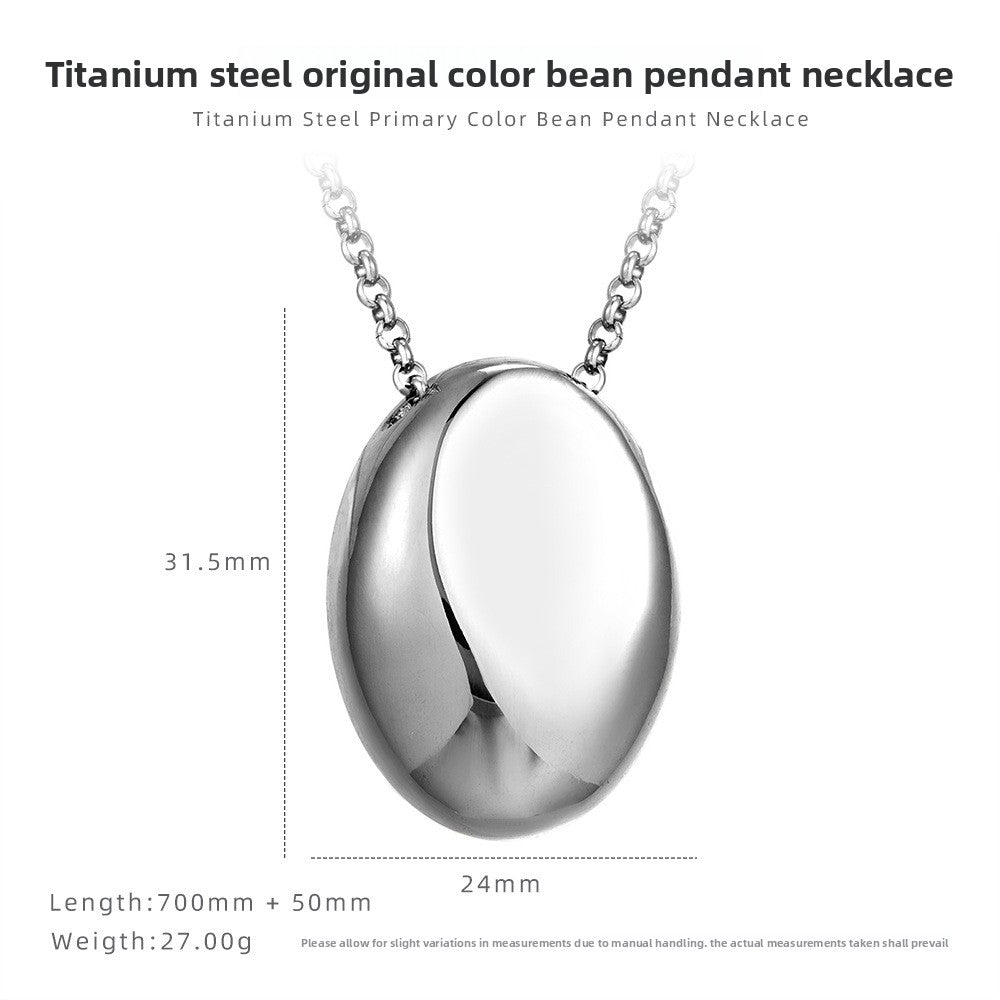 Korean Style Drop Pendant Necklace with Gold Plated Chain