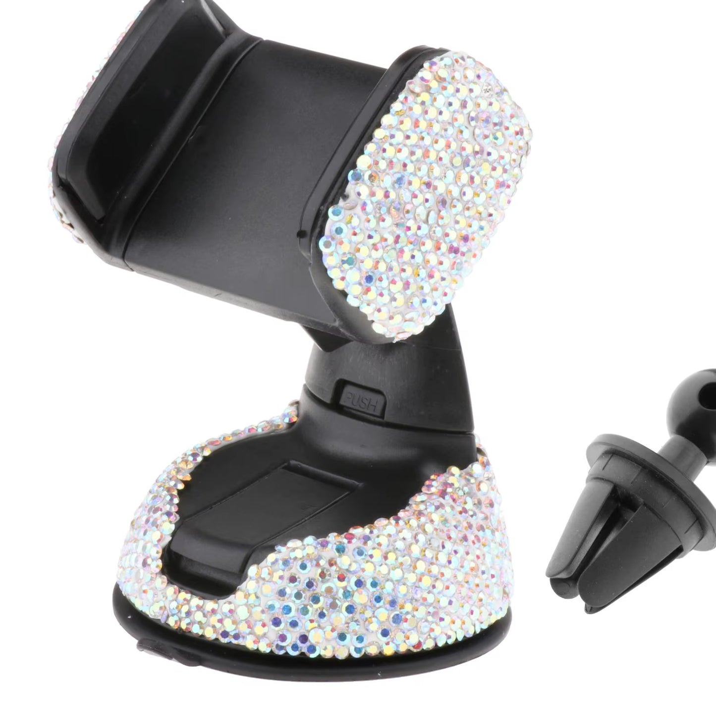 Car Phone Holder Women Diamond Crystal Car Air Vent Mount Clip Mobile Phone Holder Stand in Car Bracket Interior Accessories