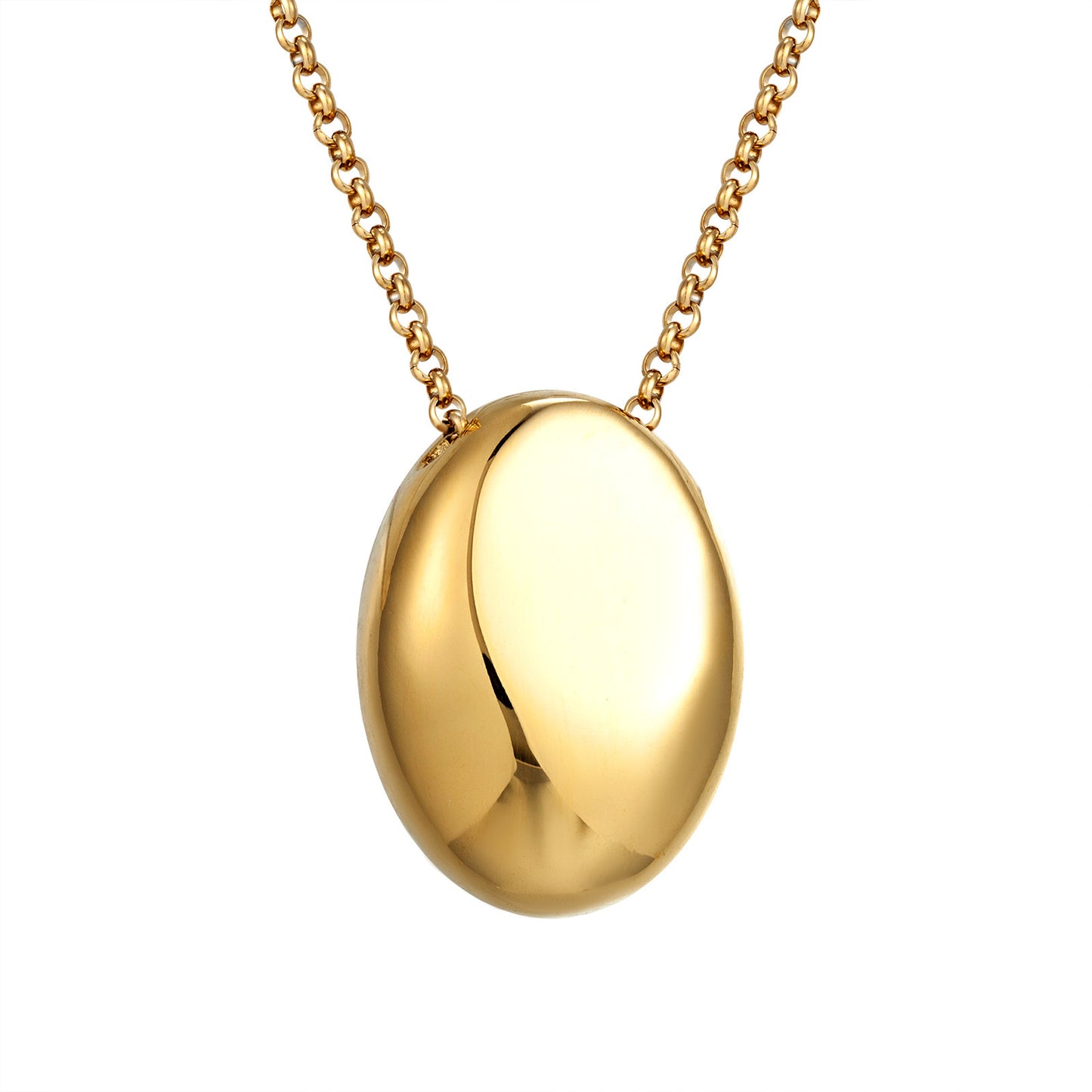 Korean Style Drop Pendant Necklace with Gold Plated Chain