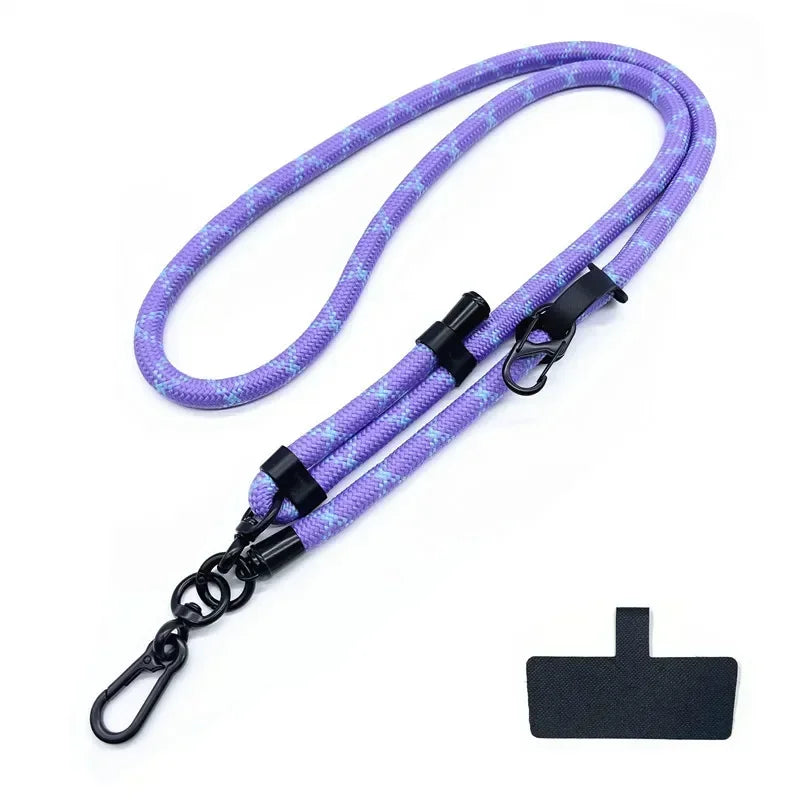 10MM Mobile Phone Lanyard Adjustable Outdoor Universal Case Crossbody Shoulder Card Neck Cord Clip Hang Anti-Lost Wrist Strap