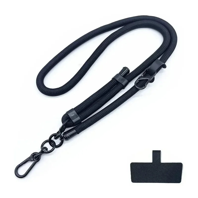 10MM Mobile Phone Lanyard Adjustable Outdoor Universal Case Crossbody Shoulder Card Neck Cord Clip Hang Anti-Lost Wrist Strap