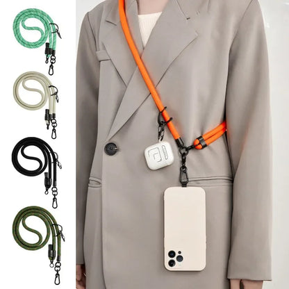 10MM Mobile Phone Lanyard Adjustable Outdoor Universal Case Crossbody Shoulder Card Neck Cord Clip Hang Anti-Lost Wrist Strap