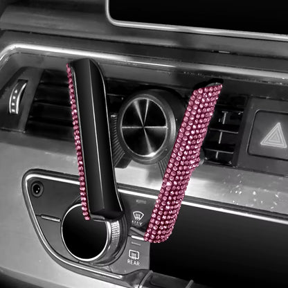 Car Phone Holder Women Diamond Crystal Car Air Vent Mount Clip Mobile Phone Holder Stand in Car Bracket Interior Accessories