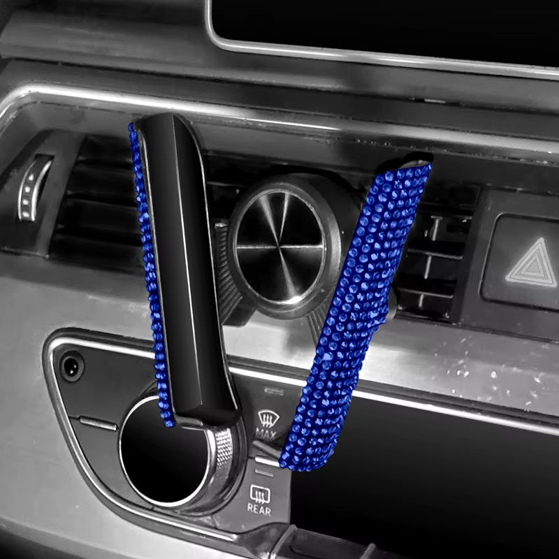 Car Phone Holder Women Diamond Crystal Car Air Vent Mount Clip Mobile Phone Holder Stand in Car Bracket Interior Accessories
