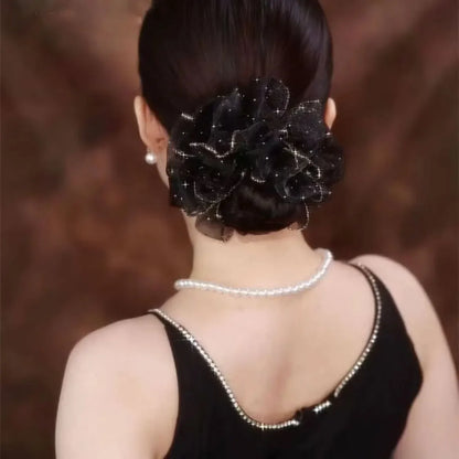 Fashion Hair Accessories Women's Premium Hairs Cord Headflower French Headwear Elegant Ribbon Hair Ties Women Hair Accessories