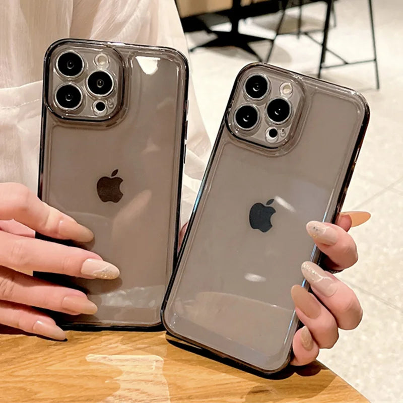For IPhone16 Phone Case Anti Drop Transparent 14promax All Inclusive 15 Super Transparent 12 All Inclusive Protective Cover
