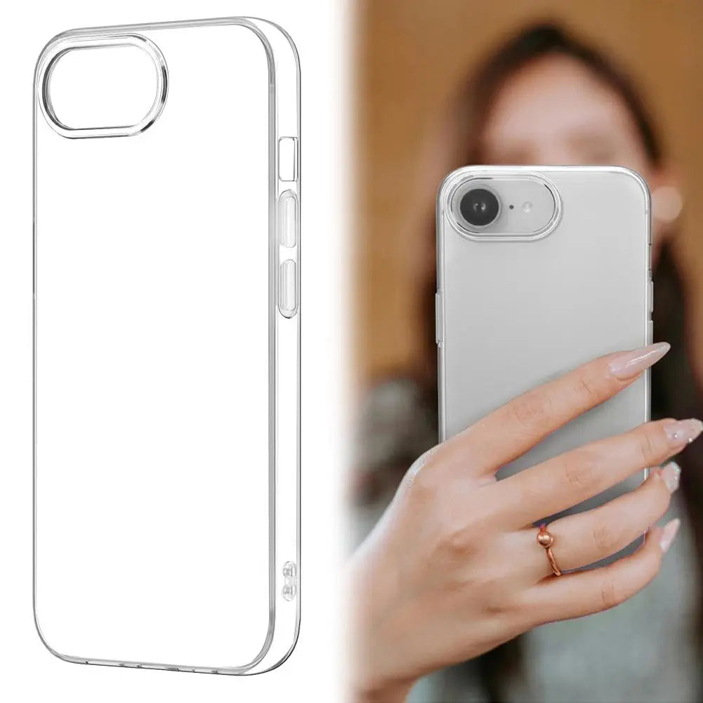Luxury Transparent Case For IPhone 16e Soft TPU Shockproof Back Cover Clear Case For Phone 16e Waterproof Case Cover Accessories