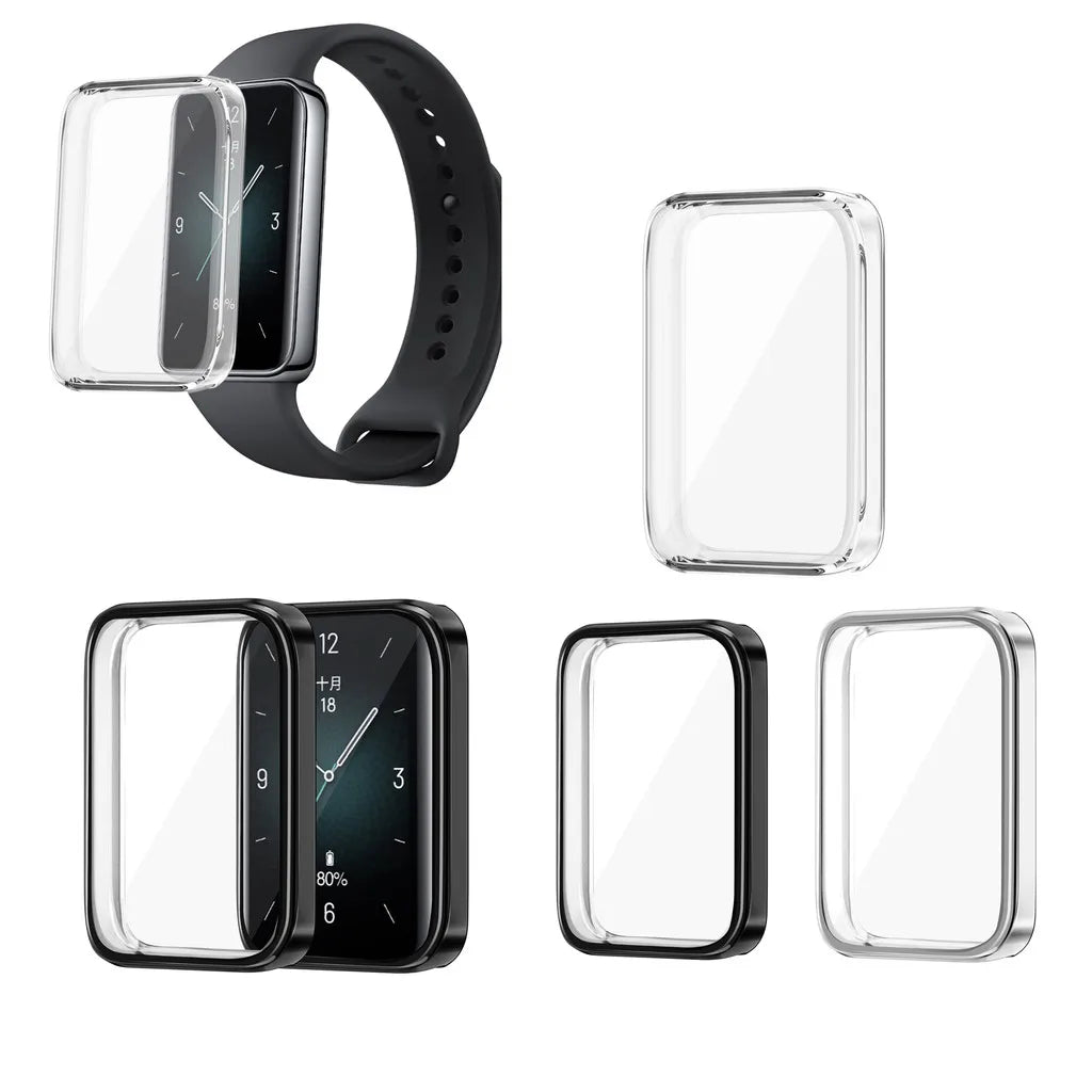 Soft TPU Case Cover For Honor Band 9 10 Plated Shiny Slim Full Cover