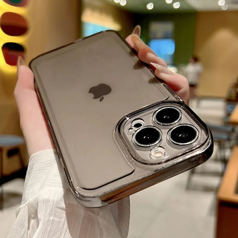 For IPhone16 Phone Case Anti Drop Transparent 14promax All Inclusive 15 Super Transparent 12 All Inclusive Protective Cover