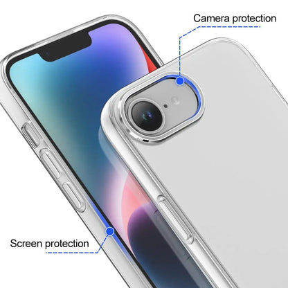 Luxury Transparent Case For IPhone 16e Soft TPU Shockproof Back Cover Clear Case For Phone 16e Waterproof Case Cover Accessories