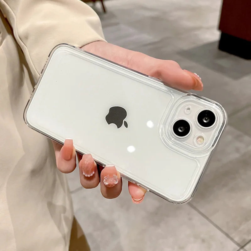 For IPhone16 Phone Case Anti Drop Transparent 14promax All Inclusive 15 Super Transparent 12 All Inclusive Protective Cover