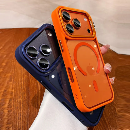 New Tech-Style Lanyard Window Magnetic Phone Case For iPhone 17 15 16 13 11 14 12 Pro Max 17 ProMax Cases With Strap Phone Cover