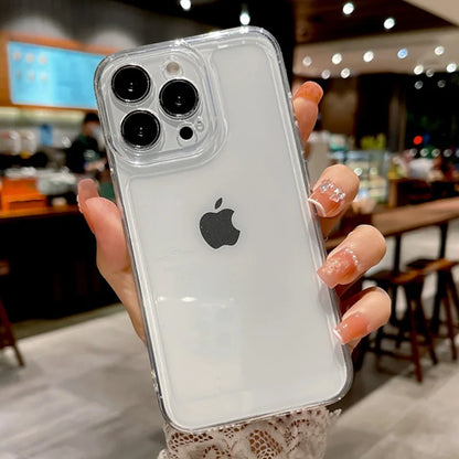 For IPhone16 Phone Case Anti Drop Transparent 14promax All Inclusive 15 Super Transparent 12 All Inclusive Protective Cover