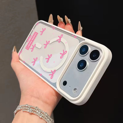 Cute Bow girl Clear Case For Magsafe iPhone 15 Pro Max 17 16 15 14 11 13 12 Pro Max Plus Cases Magnetic Wireless Charing Fundas