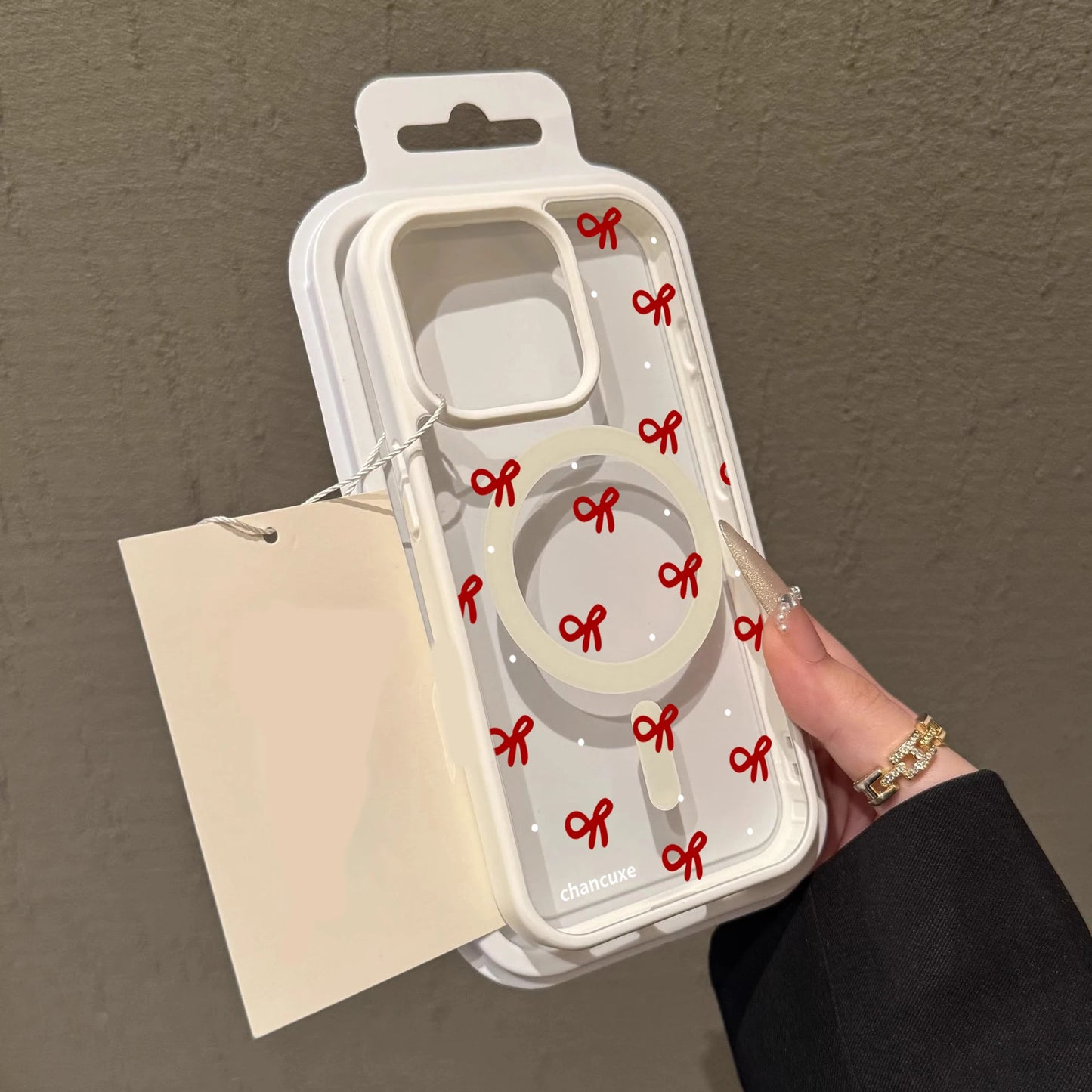 Cute Bow girl Clear Case For Magsafe iPhone 15 Pro Max 17 16 15 14 11 13 12 Pro Max Plus Cases Magnetic Wireless Charing Fundas