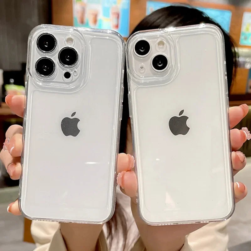 For IPhone16 Phone Case Anti Drop Transparent 14promax All Inclusive 15 Super Transparent 12 All Inclusive Protective Cover