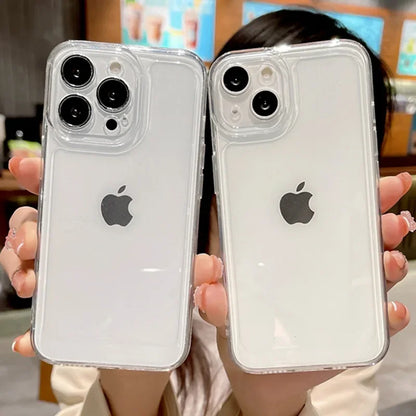 For IPhone16 Phone Case Anti Drop Transparent 14promax All Inclusive 15 Super Transparent 12 All Inclusive Protective Cover