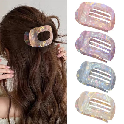 Women Girls Elegant Hair Claw Clips Arc Shaped Geometric Hairgrip Ponytail Clamp Hairpin Headwear Women Hair Accessories New