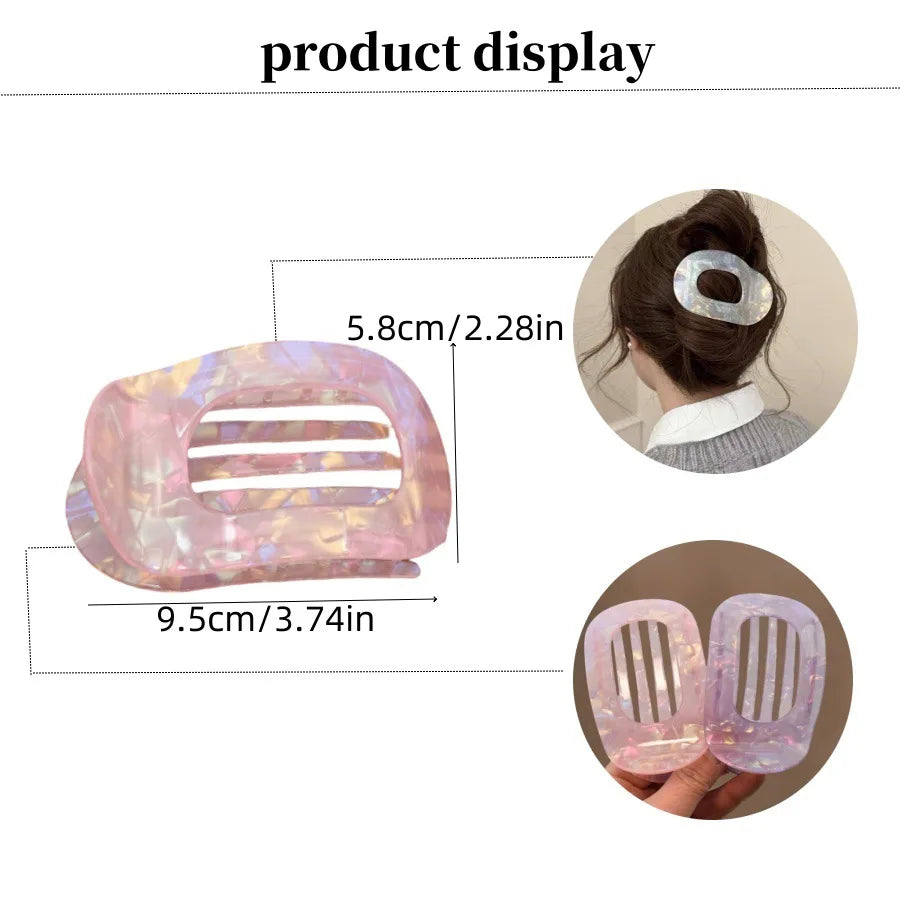 Women Girls Elegant Hair Claw Clips Arc Shaped Geometric Hairgrip Ponytail Clamp Hairpin Headwear Women Hair Accessories New