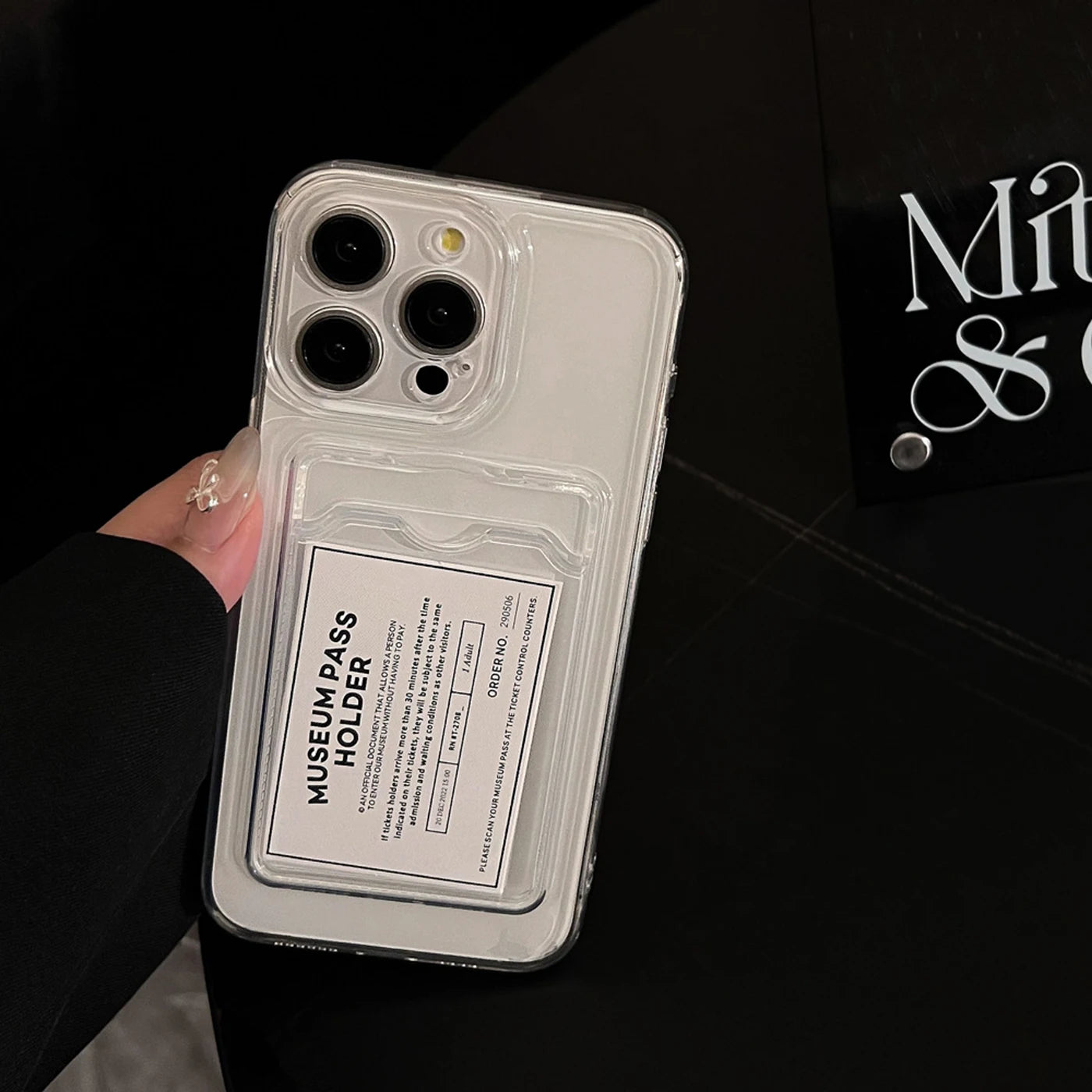 Transparent Silicone Clear Case for iPhone 17 16 15 14 13 12 11 Pro Max Shockproof Protection Soft Back Card Pocket Cover