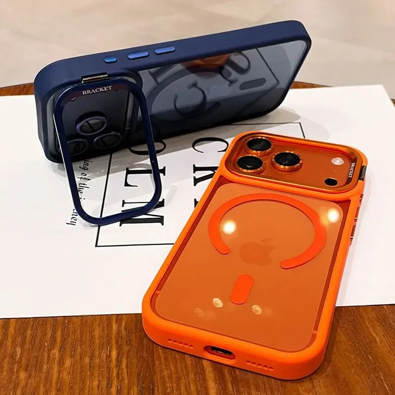 New Tech-Style Lanyard Window Magnetic Phone Case For iPhone 17 15 16 13 11 14 12 Pro Max 17 ProMax Cases With Strap Phone Cover