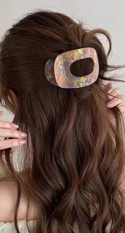 Women Girls Elegant Hair Claw Clips Arc Shaped Geometric Hairgrip Ponytail Clamp Hairpin Headwear Women Hair Accessories New