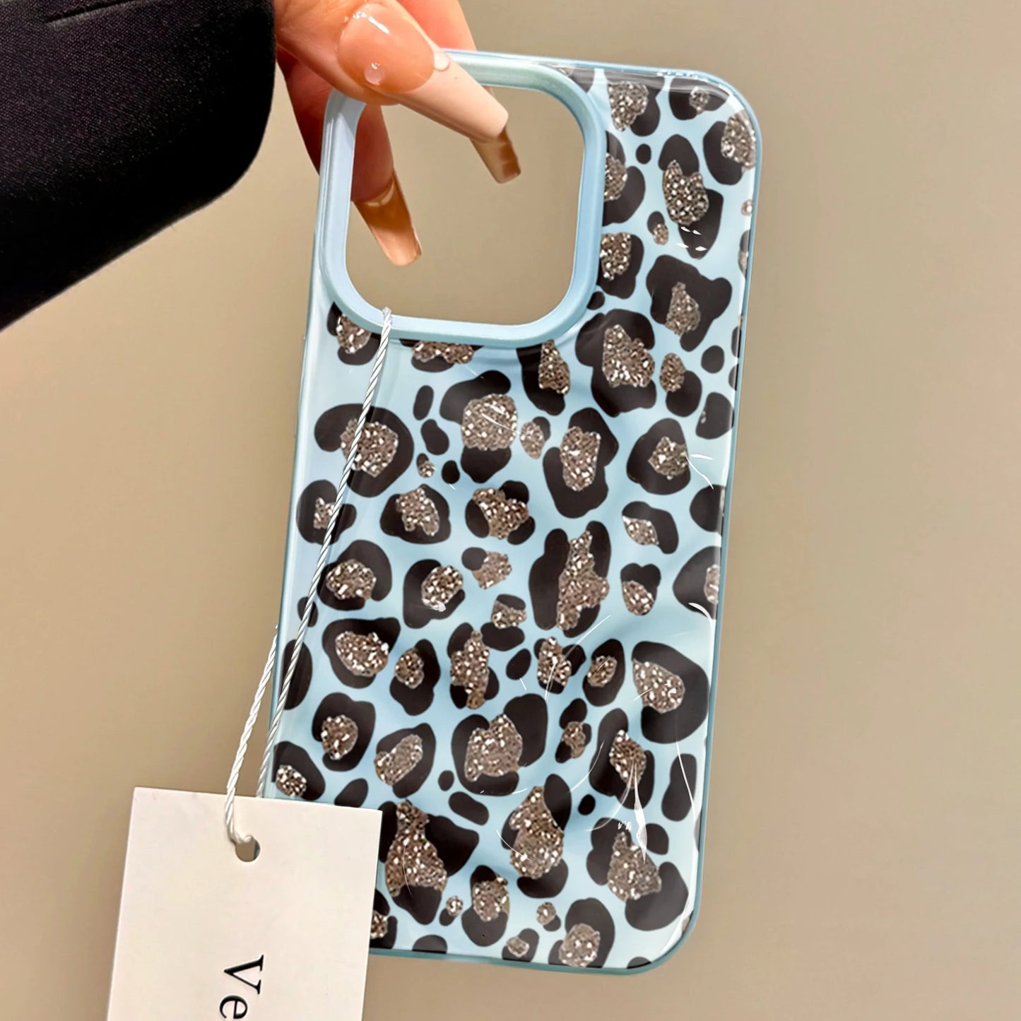 Leopard print Texture Case For iPhone 15 Pro Max Cases iPhone 17 11 12 13 ProMax 14 16 Plus Candy Colors Shockproof Cute Fundas