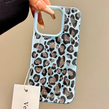 Leopard print Texture Case For iPhone 15 Pro Max Cases iPhone 17 11 12 13 ProMax 14 16 Plus Candy Colors Shockproof Cute Fundas