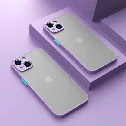 Matte Phone Case For iPhone 16 13 12 11 14 15 Pro Max Mini Luxury Soft Silicone Shockproof Case For iPhone 15 14 16 Plus XR X XS