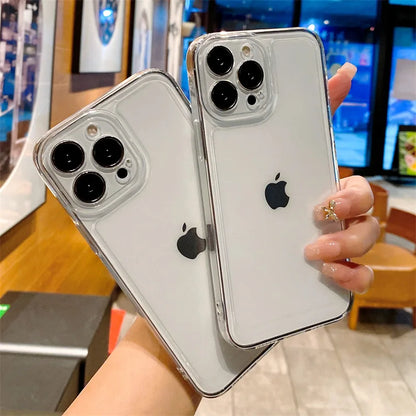 For IPhone16 Phone Case Anti Drop Transparent 14promax All Inclusive 15 Super Transparent 12 All Inclusive Protective Cover