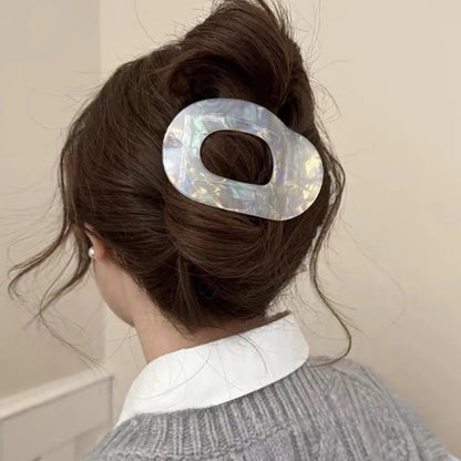 Women Girls Elegant Hair Claw Clips Arc Shaped Geometric Hairgrip Ponytail Clamp Hairpin Headwear Women Hair Accessories New