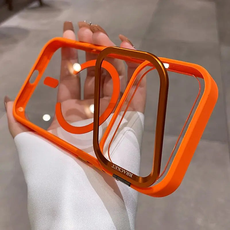 New Tech-Style Lanyard Window Magnetic Phone Case For iPhone 17 15 16 13 11 14 12 Pro Max 17 ProMax Cases With Strap Phone Cover