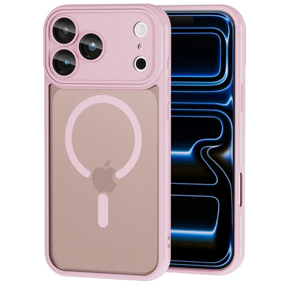 Luxury For Magsafe Phone Case For iPhone 17 16 15 14 13 12 11 Pro Max 16 15 17 Pro Lens Glass Film Clear Back Magnetic Cover