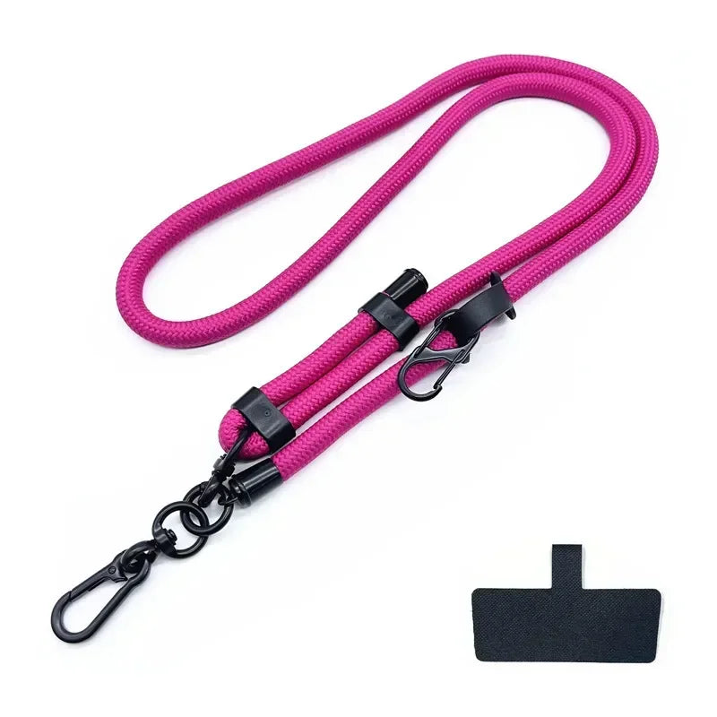 10MM Mobile Phone Lanyard Adjustable Outdoor Universal Case Crossbody Shoulder Card Neck Cord Clip Hang Anti-Lost Wrist Strap