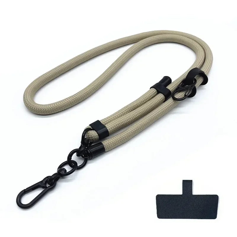 10MM Mobile Phone Lanyard Adjustable Outdoor Universal Case Crossbody Shoulder Card Neck Cord Clip Hang Anti-Lost Wrist Strap