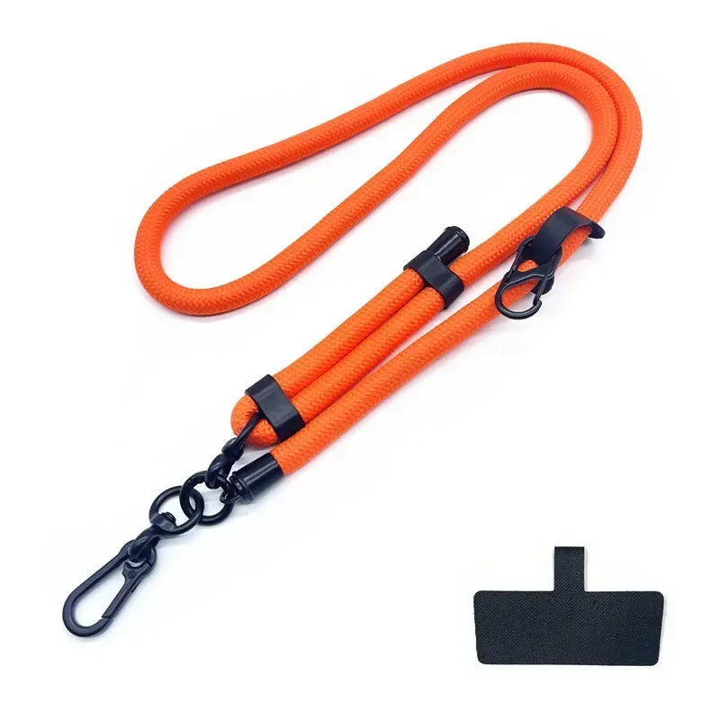 10MM Mobile Phone Lanyard Adjustable Outdoor Universal Case Crossbody Shoulder Card Neck Cord Clip Hang Anti-Lost Wrist Strap