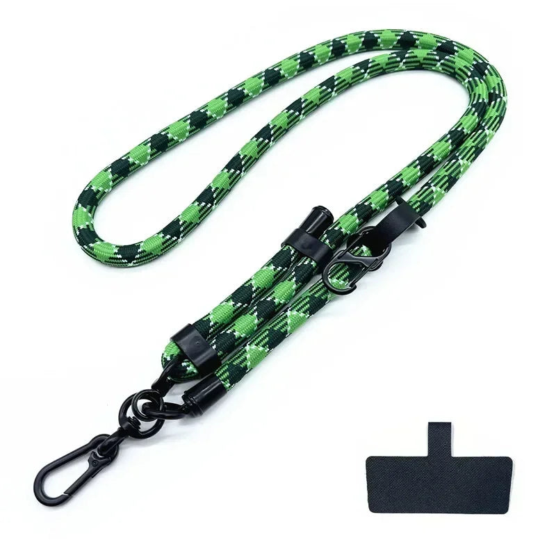 10MM Mobile Phone Lanyard Adjustable Outdoor Universal Case Crossbody Shoulder Card Neck Cord Clip Hang Anti-Lost Wrist Strap