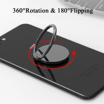 Luxury Metal Mobile Phone Ring Holder Telephone Cellular Support Accessories Magnetic Car Bracket Socket Stand for Mobile Phones