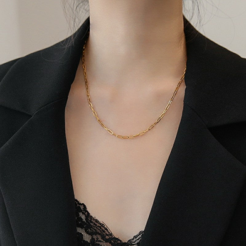 Geometric Cross Titanium Steel Necklace